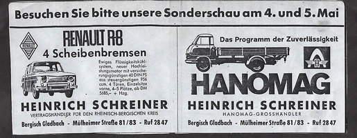Autohaus Schreiner - historische Fotos
